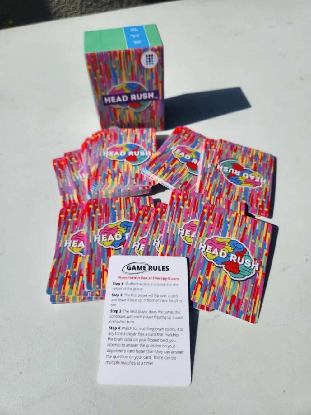 Head Rush Social Skills Games and Therapy Card Game Mindfulness Communication Se